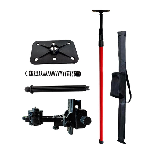 Almencla Lasers Level Telescopic Pole Level Lifting Rod for Office Living Room Inside 3M