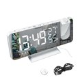 thumbnail image 1 of Despertador Reloj de mesa con radio LED Reloj de mesa de noche con temperatura digital, Cuerpo blanco, Palabra blanca tholdsy HA004971-01, 1 of 6