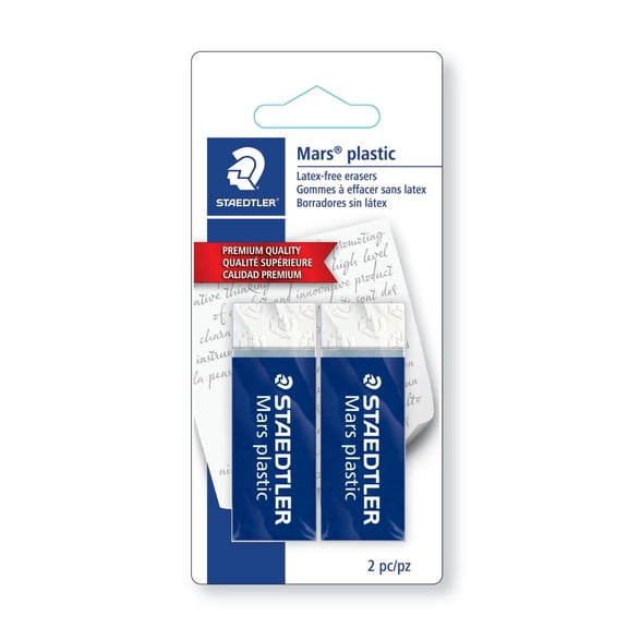 Staedtler Mars Plastic Erasers, 2 Pieces