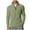 Green, variant on Mens Half Zip Sports Tops Men's Solid Color Long Sleeved Stand Up Collar Shirt