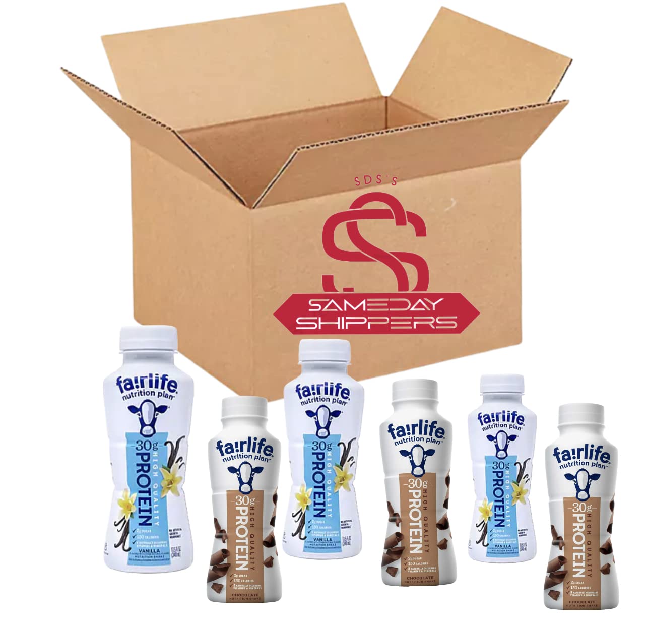 High Protein Shake Variety Pack VANILLA & CHOCOLATE (3 Pack Each