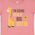 thumbnail image 4 of Inktastic I'm Going to Be a Big Sister Giraffe Girls Baby T-Shirt, 4 of 5