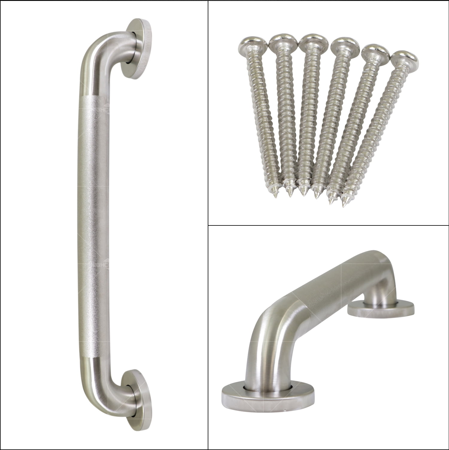 Highcraft Grab Bar for Bathtubs and Showers, Anti Slip Shower Grab Bars for Seniors and Elderly, Safety Bar for Bathroom 24" x 1.5" ADA Compliant Grab Bar, Heavy Duty Stainless Steel Shower Handle