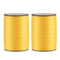 thumbnail image 1 of Unique Bargains 2 Pack Thin Waxed Thread 137 Yards 0.55mm Polyester String Cord for Machine Sewing Hand Quilting Weaving, Yellow, 1 of 5