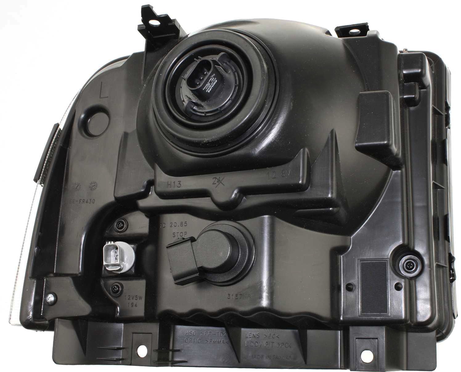 Headlight Compatible With 2005-2007 Ford F-250 Super Duty F-350 Left Driver Halogen With bulb(s)