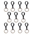 thumbnail image 2 of AMLESO 10pcs Metal Plastic Colorful Lobster Clasps Claw Hook Key Chain Keys - Black, 2 of 8