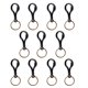 thumbnail image 2 of 10pcs metal plástico langosta cierres garra gancho llavero llavero Negro, 2 of 9