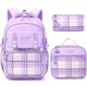thumbnail image 1 of Mochila Fimibuke Kids para niñas, impermeable, con lonchera, color morado, 1 of 7