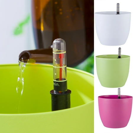 

Beechoice Self Watering planters for Indoor Plants - Flower Pot with Water Level Indicator for Plants Grow Tracking Tool - Self Watering Planter Plant Pot