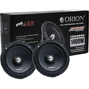 Orion HCCA64NDC HCCA Pro Audio 6.5" 350 Watt RMS Midrange Speakers 1400W Max 4 Ohm With Dust Cap PAIR