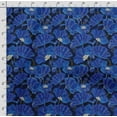 thumbnail image 4 of Soimoi Floral Print,Cotton Cambric, Quilting Fabric Sold by The Yard 42 Inch Wide, Medium Weight Cotton Fabric, SewingSupplies,Blue, 4 of 5