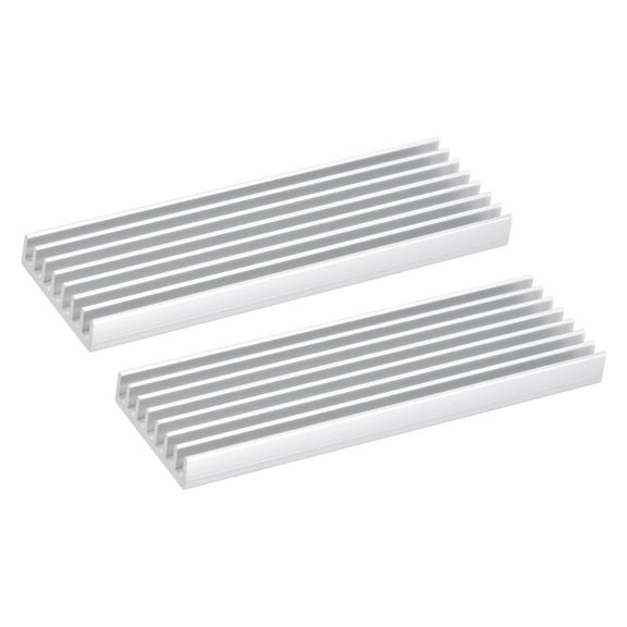 Uxcell 2 Pack M.2 SSD Heatsink Cooler w Thermal Pad Alloy Aluminum Heat Sink for Laptop, 70x22x6mm, White