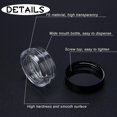 thumbnail image 3 of 200 Count 3 Gram Sample Containers, Clear Lip Balm Containers with Lids, Small Plastic Sample Jars with 12 Mini Spoons, 200pcs Labels (Black Lid), 3 of 7