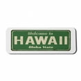 thumbnail image 1 of Aloha Computer Mouse Pad, Welcome to Hawaii Aloha State Written on Vintage Rusty Sign Grunge Style, Rectangle Non-Slip Rubber Mousepad Large, 31" x 12", Olive Green and Beige, by Ambesonne, 1 of 2