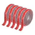 thumbnail image 1 of Unique Bargains 5 Pcs Resin Rhinestones Trim 5 Yards Self Adhesive Red Diamond Ribbons Rhinestone Strips Tape, 1 of 7
