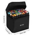 thumbnail image 2 of 2.2ml Marker Set Colors Smooth Flow For Art Design & Illustration Durable Nibs Water Based Ink Portable Chart Paper Markers Executive Pen Calligraphy Ink Stone Set Indelible Ink Pens Highlighter, 2 of 3
