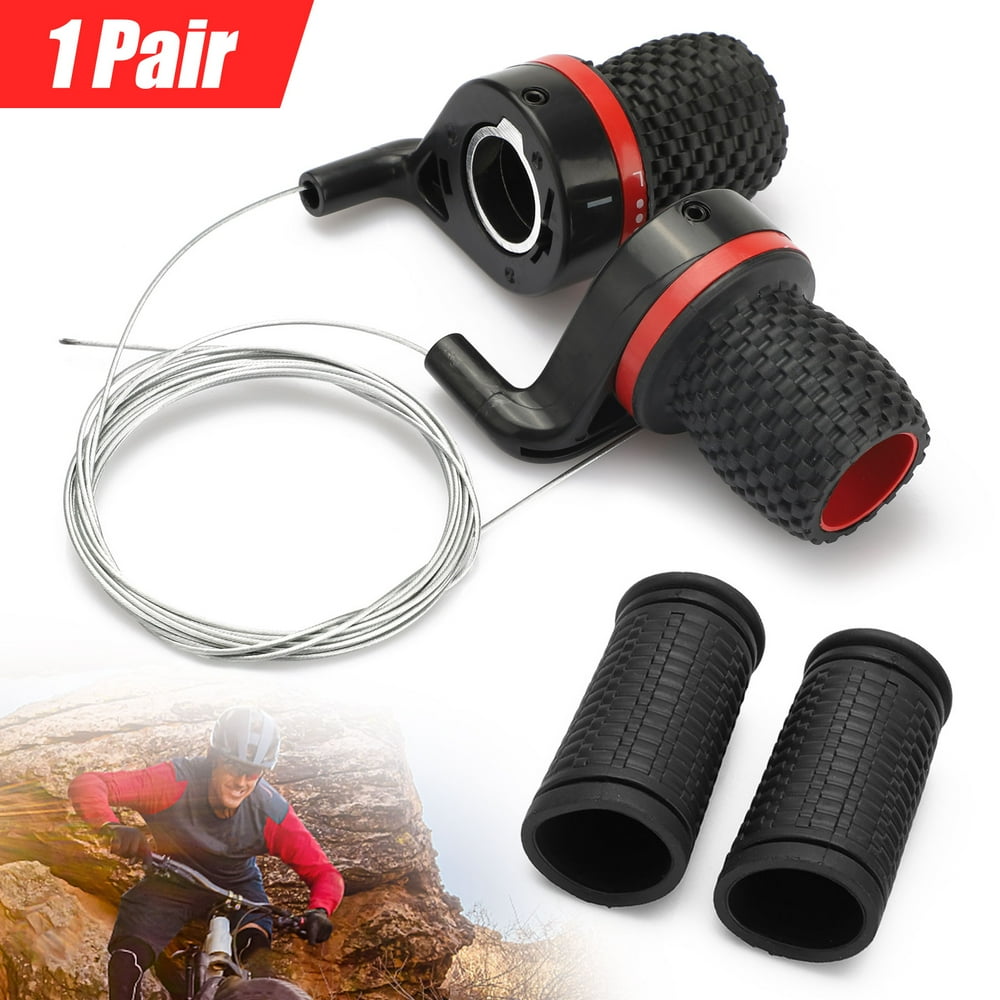 MTB Bike Bicycle Twist Grip Gear Shifters,EEEkit Mountain Bike 3X7