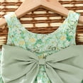 thumbnail image 4 of Gvdentm Baby Girls Easter Dress Cotton Girls Dresses 2PC Dress+Hat Summer Girl Clothes,Green,18-24 Months, 4 of 5