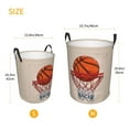thumbnail image 2 of Large Laundry Basket with Handles - Basketball Shot Kids Baby Dirty Clothes Laundry Hamper for Bedroom Aesthetic, 2 of 5