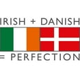 thumbnail image 3 of CafePress - Irish Danish Heritage Flags Women's Light Pajamas - Women's Short Sleeve Print T-Shirt and Pants Light Cotton Pajama Set, 3 of 7