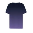 thumbnail image 3 of T-Shirts Femmes Plus Mode Vacances Été 2024 Col en V Manches Courtes Chemise Décontractée Tunique Ample Confortable - Hontri, 3 of 3