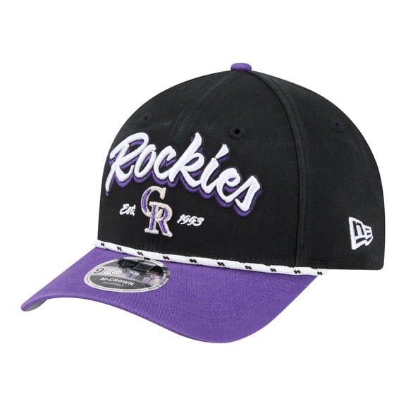 Men's New Era Black/Purple Colorado Rockies Team Loyal 9FORTY M-Crown Adjustable Hat