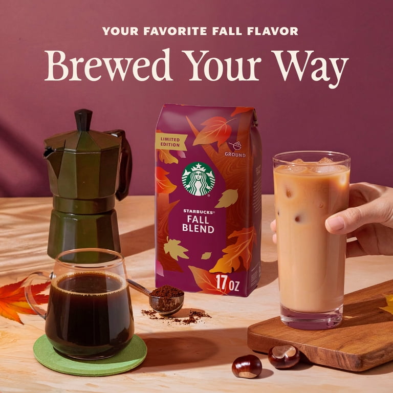 コーヒー STARBUCKS FALL BLEND Starbucks Premium Seasonal Fall Blend, Medium Roast Ground Coffee