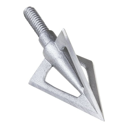 UPC: 0026509146155 | Stryke Ion Fixed Blade Broadheads 100-Grain 3-Pack Aluminum and Steel 14615 Silver