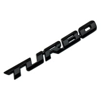 Visland Cool 3D Alloy Metal Letter Turbo Car Motorcycle Emblem Badge Sticker Decal Decor