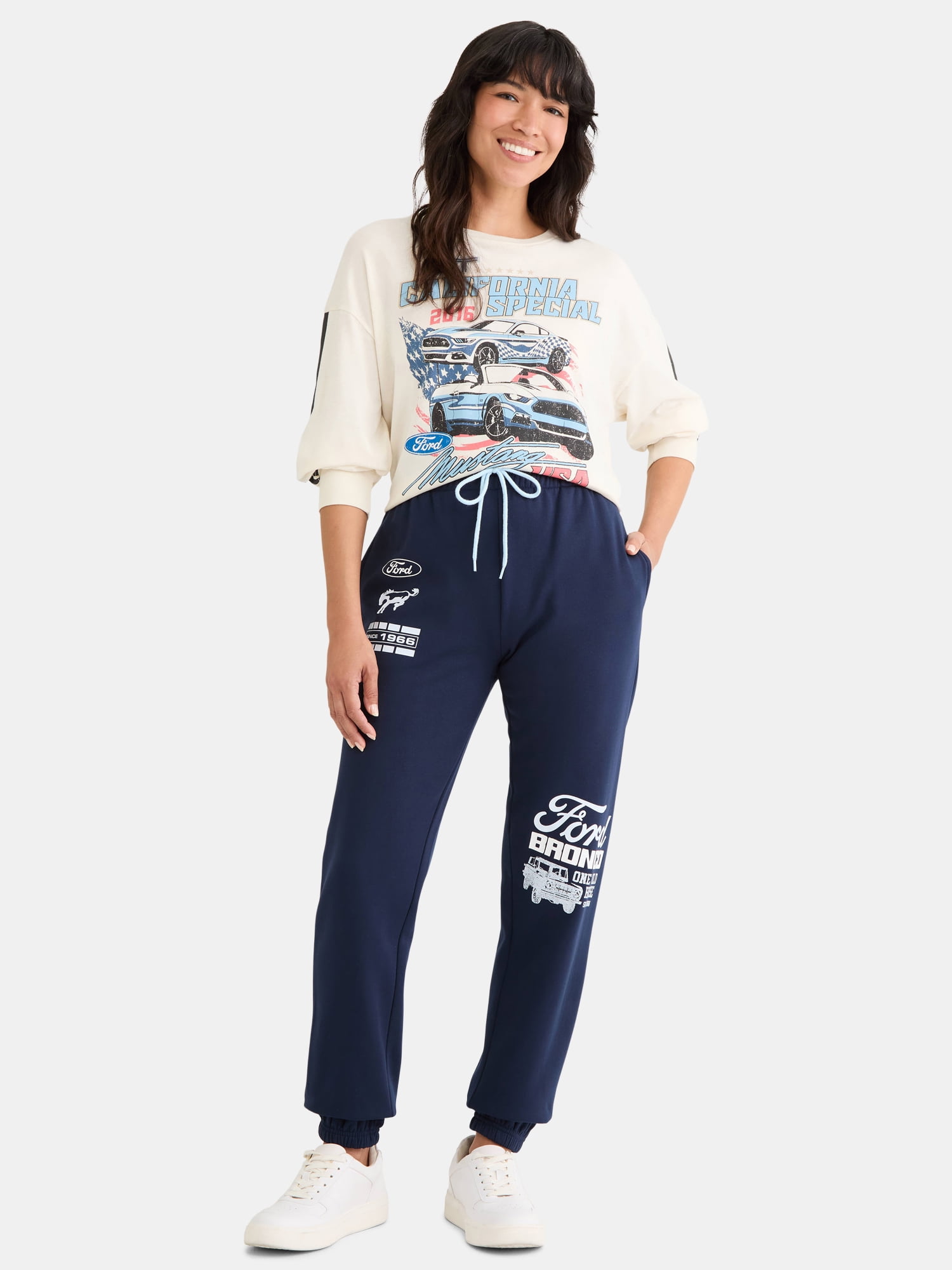 Ford Bronco Women's Graphic Fleece Joggers, Sizes XXS-XXL