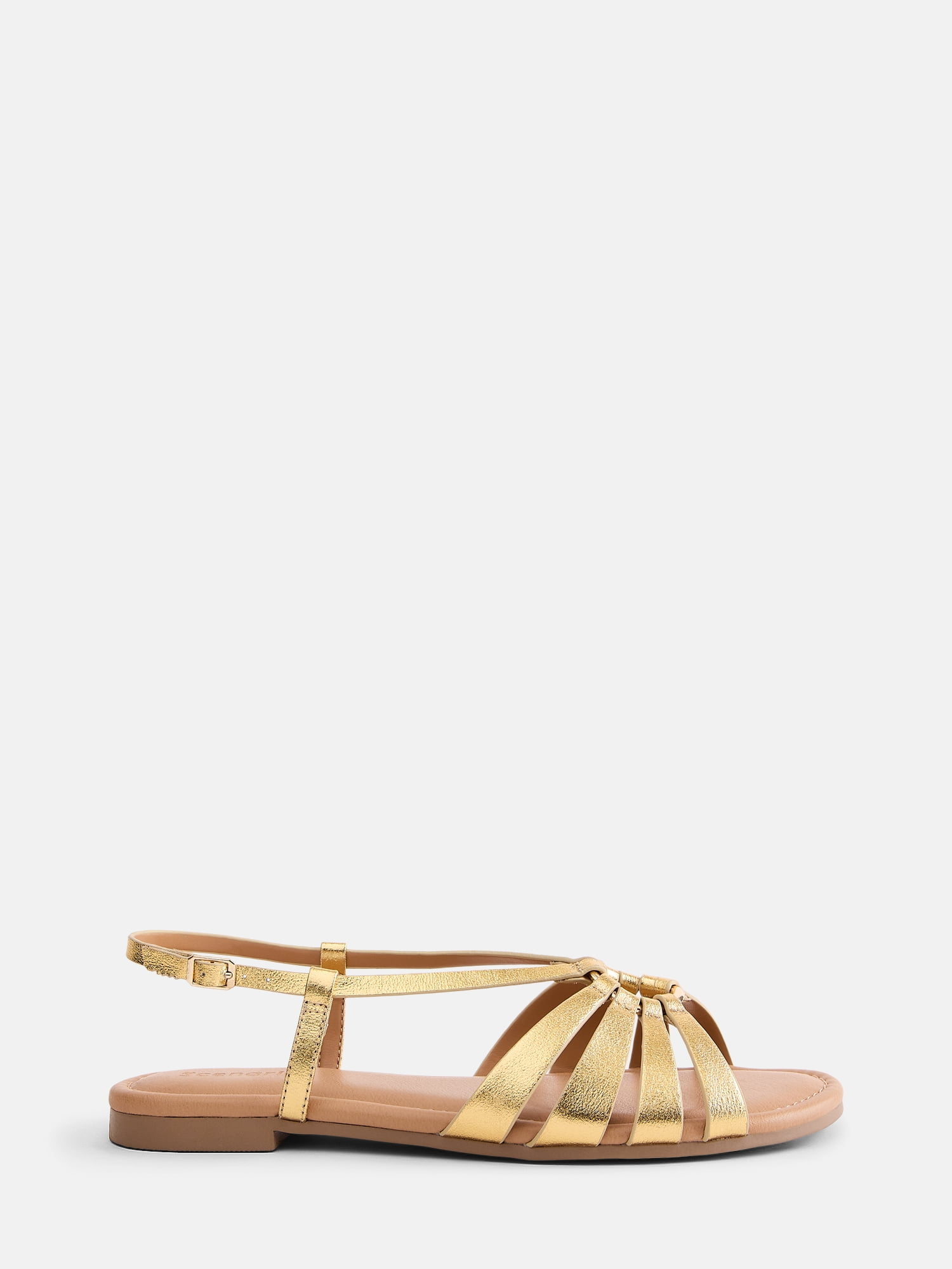 Scenario Women's Strappy Circle Flat Sandals