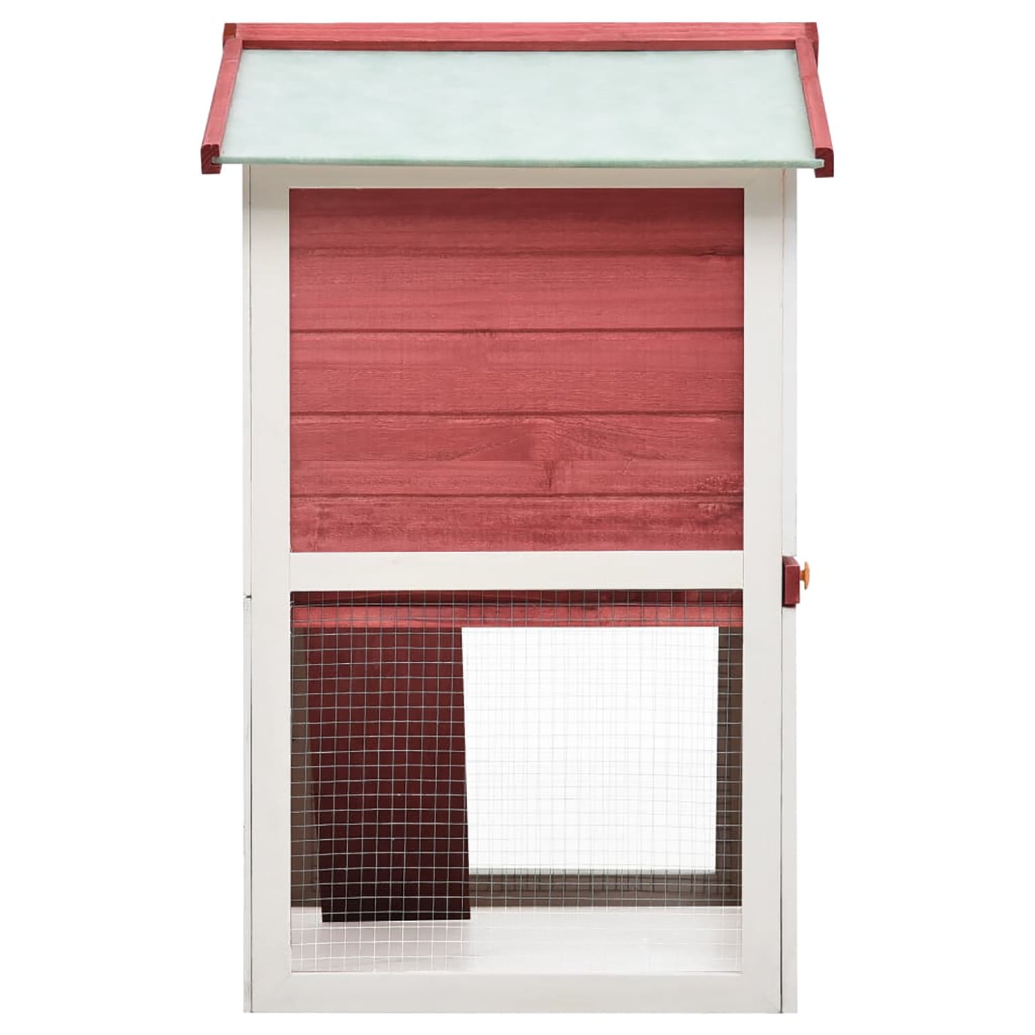 Pefilos 37" Wooden Rabbit Hutch with Run, 2 Story Large Bunny Cage 3 Doors Coop for Indoor or Outdoor, Red Pefilos 37" Wooden Rabbit Hutch with Run, 2 Story Large Bunny Cage 3 Doors Coop for Indoor or Outdoor, Red