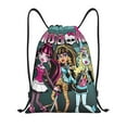 thumbnail image 1 of Zufioo Monster High Print Sports Cinch Sack Gym String Bags Machine Washable Heavy Duty String Backpack for Men Women-Medium, 1 of 6