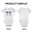 thumbnail image 3 of 50% Puerto Rican + 50% American = 100+% Cute Baby Rompers Baby Bodysuit (White, 12-18 Months), 3 of 5