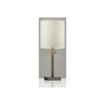 thumbnail image 4 of Adesso Liam - Table lamp - 1 socket - E26 - antique brass, light beige, 4 of 6