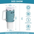 thumbnail image 3 of 40 Oz Car Handle Water Bottle Water Cup Water Bottle Water Jug Coffee Cup Travel Water Bottle Cute Christmas Snowman, 3 of 8