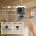 thumbnail image 5 of Laybasic 18" Camping Fan with Lights and Remote, 12000mAh Battery Operated Tent Fan 4 Speeds Detachable Blades, Hanging Ceiling Fan for Canopy, Gazebo, Patio, RV, Garage, Porch, 5 of 9