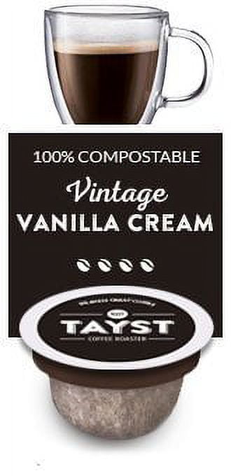 Tayst Rainforest Alliance Vintage Vanilla Cream Medium Roast, Keurig Coffee Pods, 30 Ct