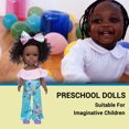 thumbnail image 1 of XWSHYW Juguetes para Niños Pequeños Juguete Negro Rizado Lindo Del Bebé Del Vinilo de Los 35Cm Del Bebé Negro Negro, 1 of 6