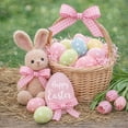 thumbnail image 2 of Easter Bunny Ribbon 6.3cm x 15 Yards Polyester Craft Ribbon For Gift Wrapping Floral Arrangements Wreath Decor DIY Hair Bows Party Spring Decorations, 2 of 6
