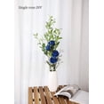 thumbnail image 3 of Zukuco 12Pcs Blue Rose Artificial Flower, Realistic Single Stem Fake Silk Rose Bouquet for Wedding Party Home Centerpiece Hotel Office Decor, 3 of 6
