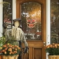 thumbnail image 4 of 13.3" Halloween Decorations Window Silhouette Holiday Displays, Light Up Halloween Window Lights, Lighted Skull for Party Home Tabletop Halloween Ornamet (Halloween Skull), 4 of 5