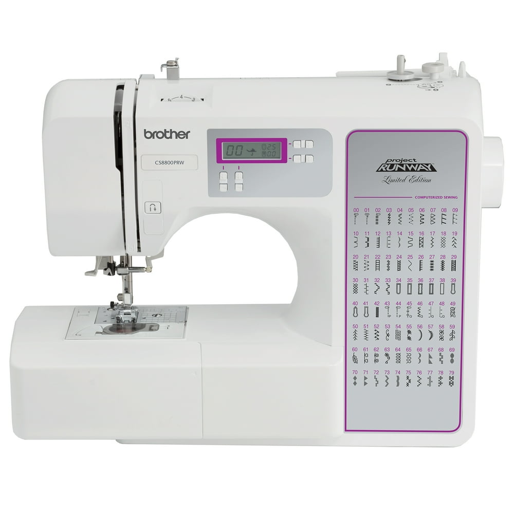 Brother Project Runway CS8800PRW 80Stitch Computerized Sewing Machine
