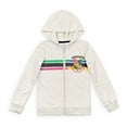 thumbnail image 3 of Harry Potter Gryffindor Hufflepuff Little Girls Zip Up French Terry Hoodie T-Shirt & Leggings 3 Pc Set Gray/Pink/Black 6-6X, 3 of 5