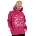 thumbnail image 3 of Make the Days Count Inspirational Hoodie Sweatshirt Women Brisco Brands S, 3 of 6