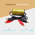 thumbnail image 1 of Audio Anti-noise RCA Ground Loop filter Easy Isolator Noise Filter Female to Male Earthing For Car Audio Systems, 1 of 9