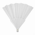 thumbnail image 3 of Plastic Fabric Hand Foldable Fan for Ladies Men White, 3 of 4