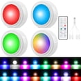 thumbnail image 1 of Luces LED LYCARESUN para interior de coche, 4 unidades, 16 colores, recargables por USB, 1 of 6