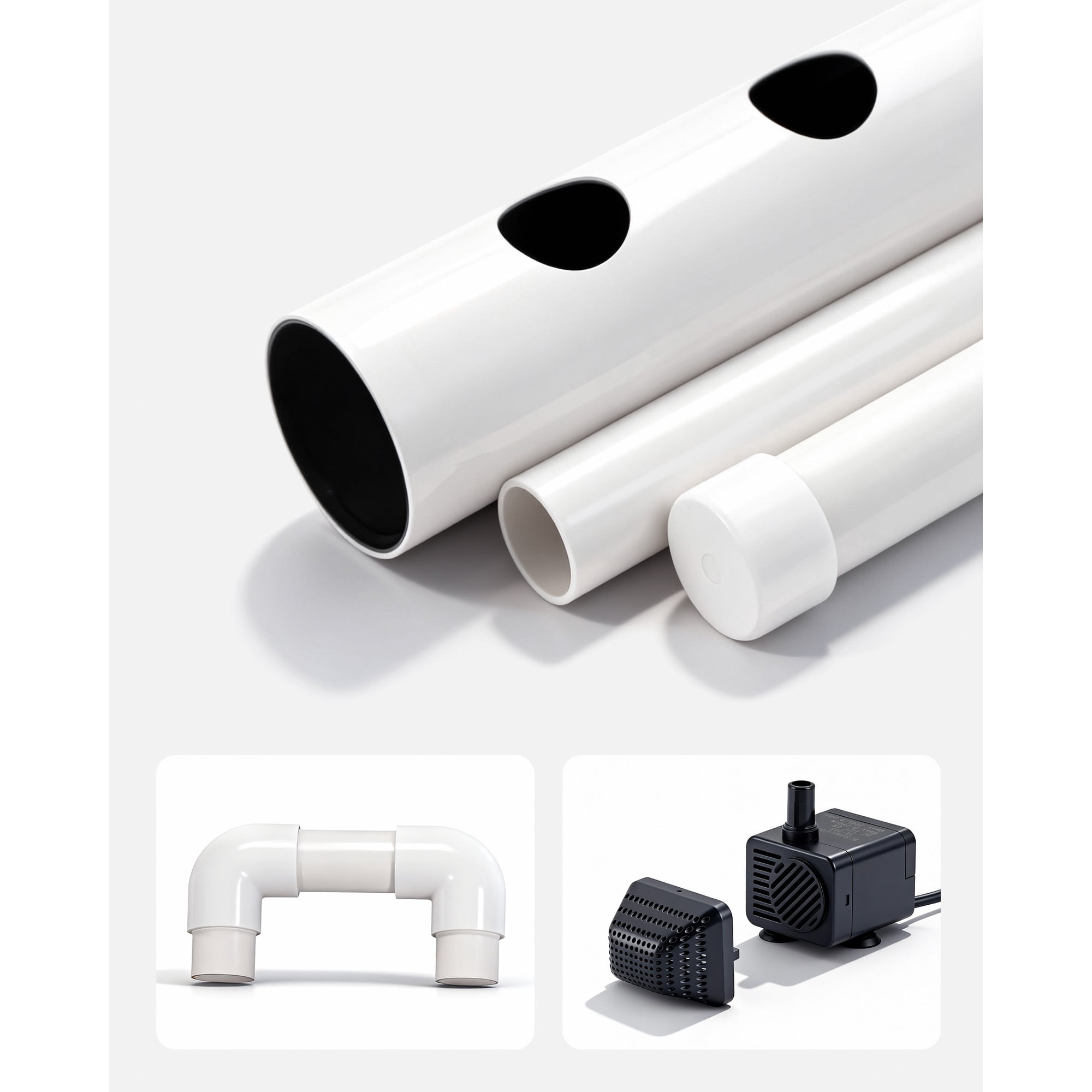 KFFKFF 3-Tier Hydroponic Growing System Kit, 90-Site UPVC Pipe Setup with Timed Irrigation, Light-Blocking Design for Indoor Gardening of Vegetables, Fruits, and Herbs