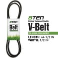 thumbnail image 2 of 8TEN Cogged Belt for Toro Quest TimeCutter ZS5000 SW5000 130-6976 810-CBL2545T, 2 of 4